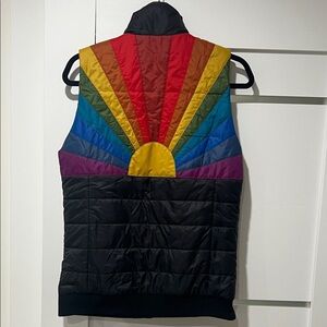 Aviator Nation Sunburst Vest - Black NWT